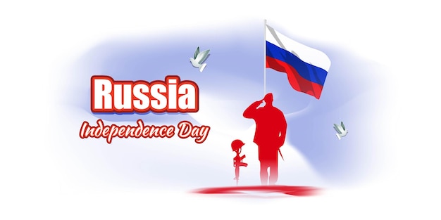 Vektorillustration für happy independence day banner