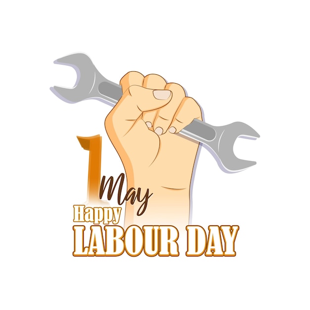 Vektorillustration für happy labor day banner