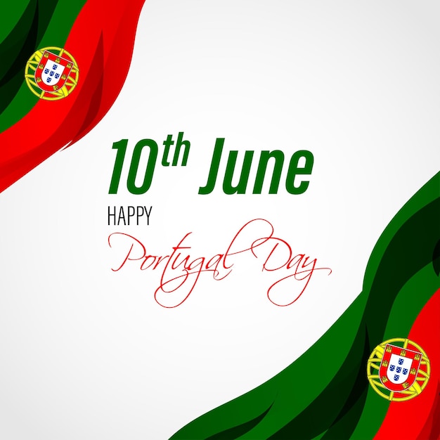 Vektorillustration für portugal daynational day