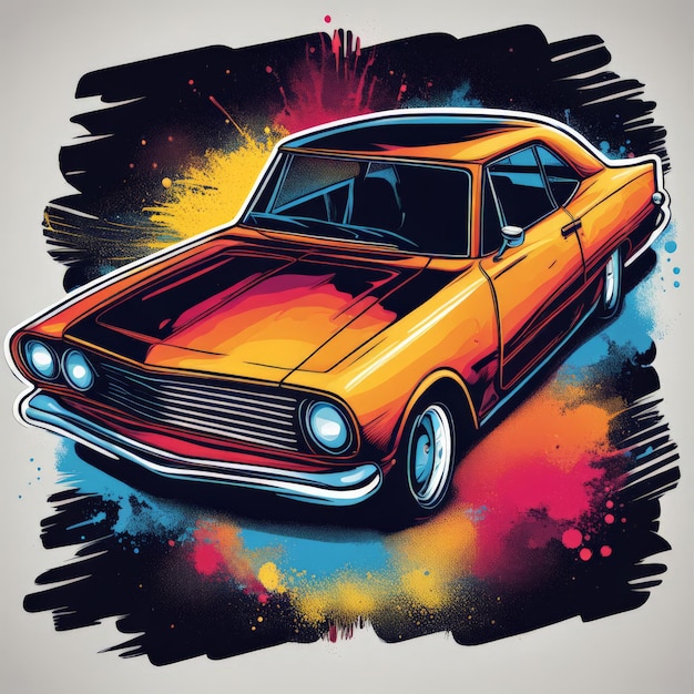 Vektorillustration für Vintage-Autos