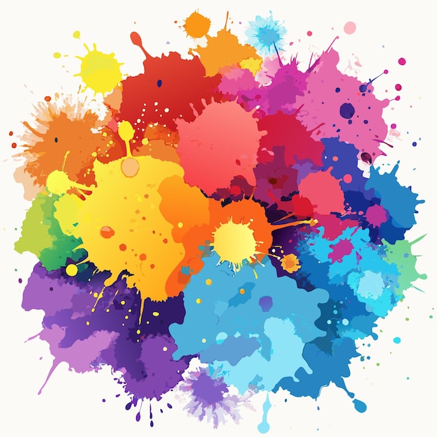 Vektorillustration mit Aquarell-Texturen im Hintergrund