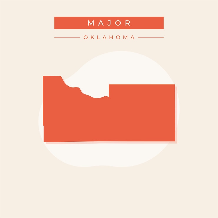 Vektor vektorillustration vektor der hauptkarte oklahoma