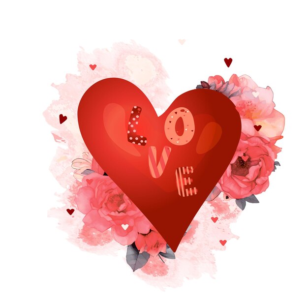 Vektor vektorillustration von happy valentine's day herz und ali farben für den druck auf drucke logos einladungen oder etiketten