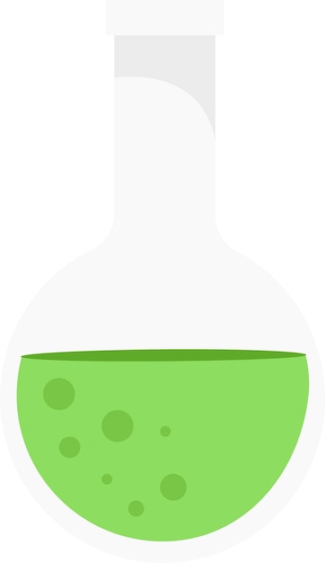 Vektorillustration von laborflaschen aus glas