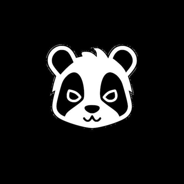 Vektor vektorillustration von panda high quality vector logo ideal für t-shirt-grafik