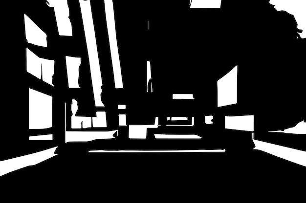Vektorillustration von schwarzer Textur auf weißem Hintergrund schwarz-weiße Textur