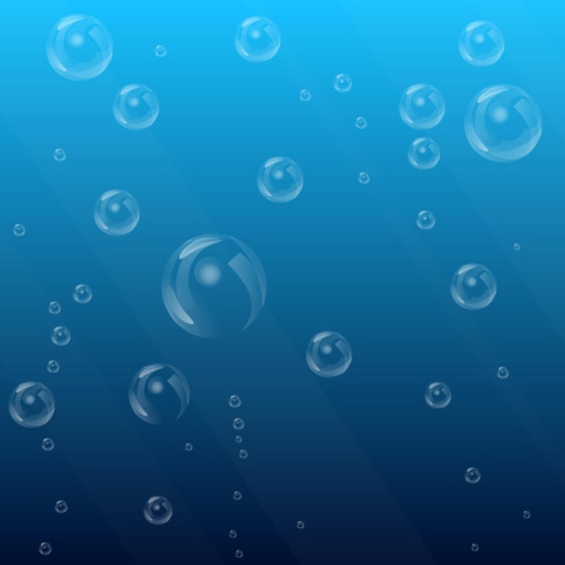 Vektorillustration von Unterwasserblasen