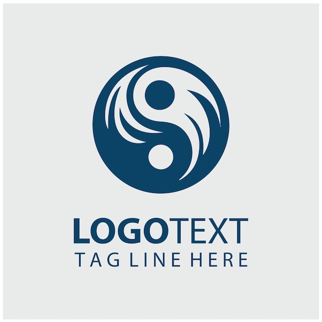 Vektorillustrationen des Yinyang-Logos