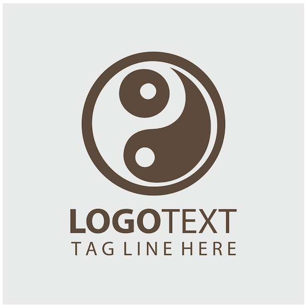 Vektorillustrationen des Yinyang-Logos