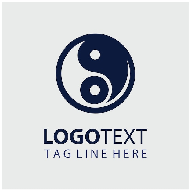 Vektorillustrationen des Yinyang-Logos