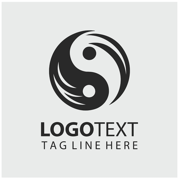 Vektorillustrationen des Yinyang-Logos