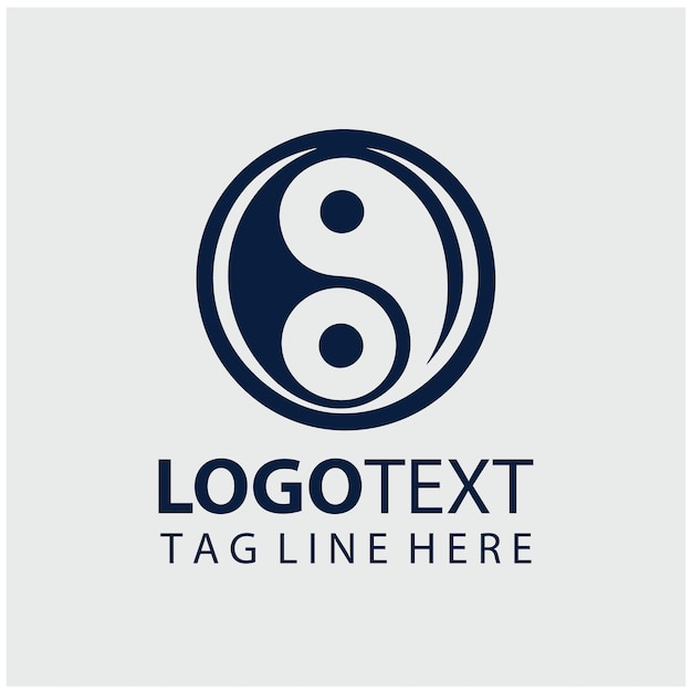 Vektorillustrationen des Yinyang-Logos