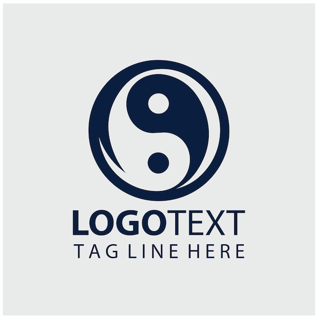 Vektorillustrationen des Yinyang-Logos
