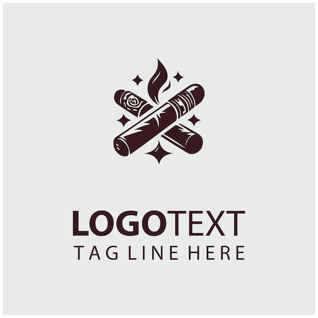 Vektorillustrationen des Zigarren-Logos