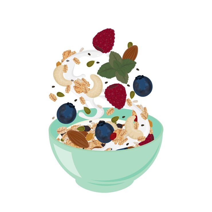 Vektor vektorillustrations-logo clip-art levitation granola-müsli