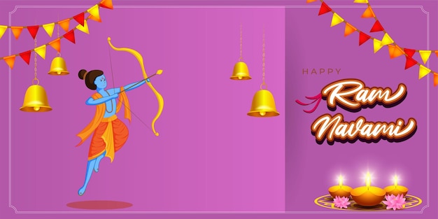 Vektorillustrationskonzept des ram navami festivals