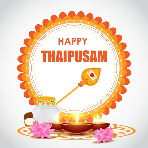 Vektorillustrationskonzept von happy thaipusam