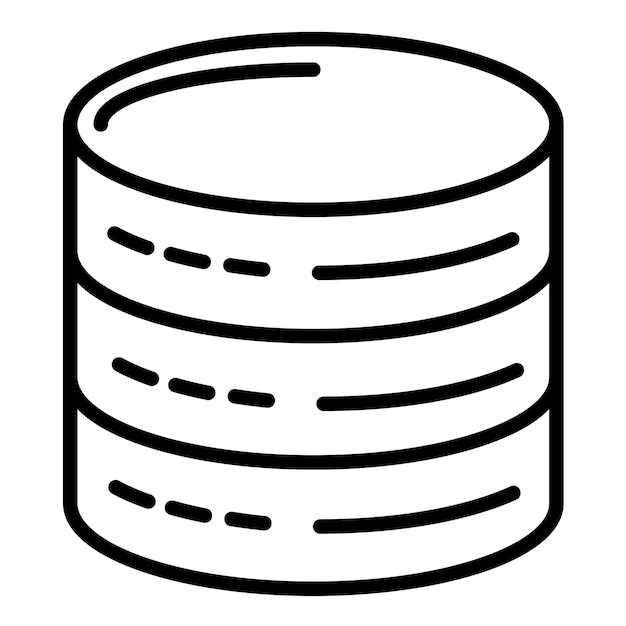 Vektorillustrationsstil der Datenbank