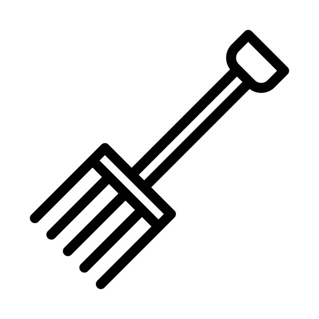 Vektorillustrationsstil der Farm Fork
