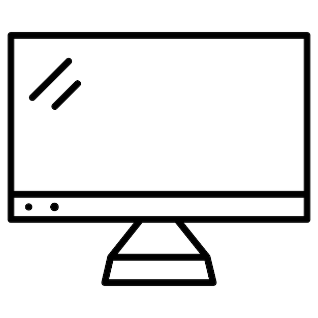 Vektorische Darstellung des Monitors