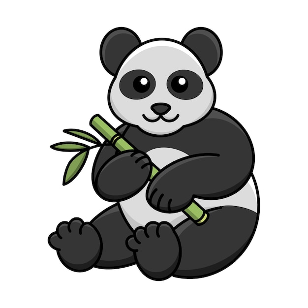 Vektor vektorische darstellung von panda