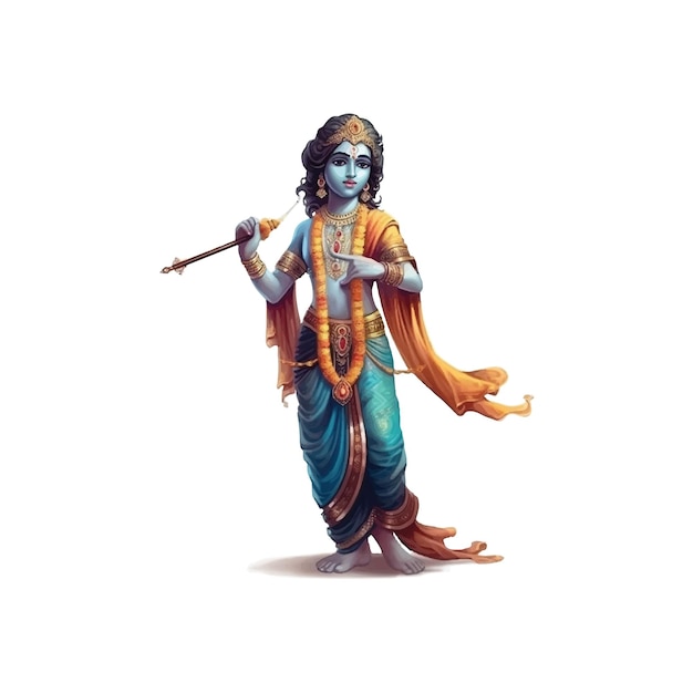 Vektorisierung von Shree Krishna für Janmashtami