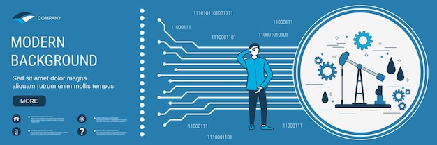 Vektor vektorkonzept der öl- und gasindustrie