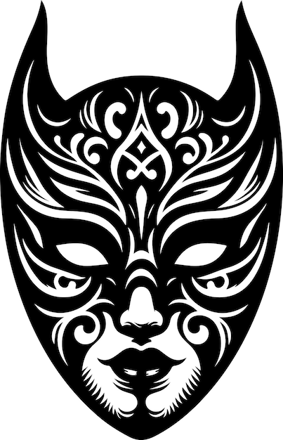 Vektor vektormasken-tattoo-design vektorkunst