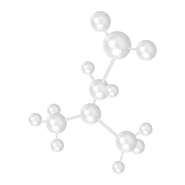 Vektormolekülmodell Hyaluronsäuremoleküle chemische Wissenschaft organische Molekularstruktur