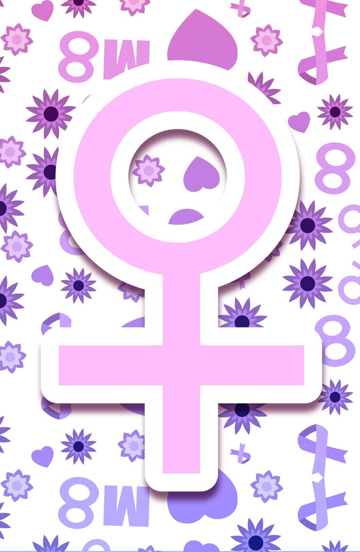 Vektor vektormuster für den internationalen frauentag