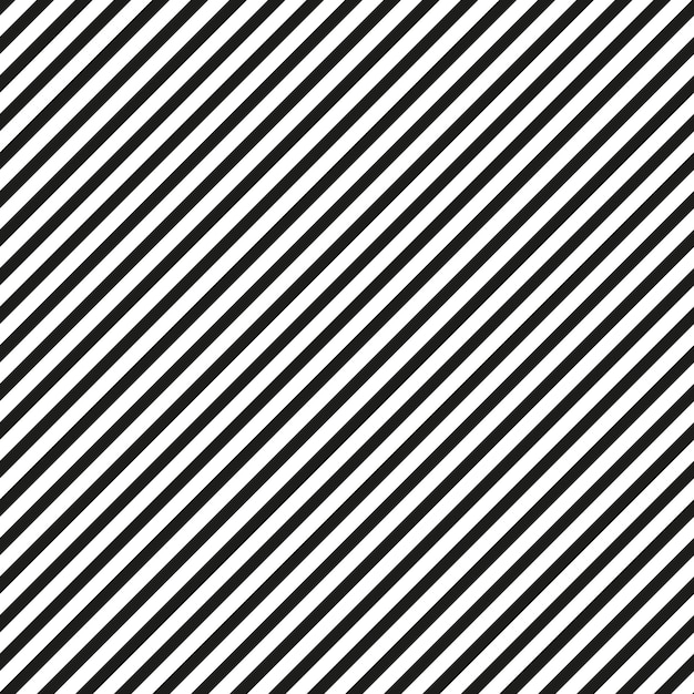 Vektormuster mit diagonalen Linien Nahtloser gestreifter Hintergrund Einfache endlose Schwarz-Weiß-Textur