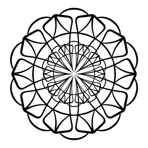 Vektorornament Abstraktes Doodle-Element