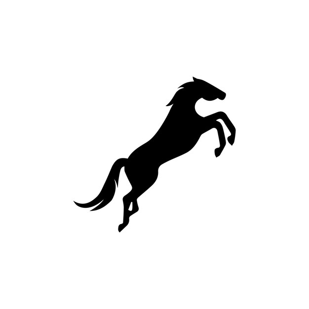 Vektor vektorpferdelogo-design pferdesilhouette-logo