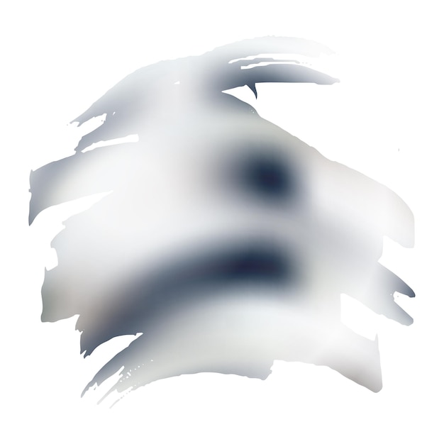 Vektorpinselstrich. Abstrakter Flüssigkeitsspritzer. Farbverlaufspinsel. Silbergrauer Verkaufsbanner-Pinselstrich. Aquarell strukturierter Hintergrund. Isolierter Spritzer auf weißem Hintergrund.