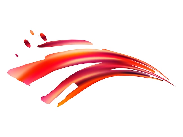 Vektor vektorpinselstrich. abstrakter flüssigkeitsspritzer. purpurroter aquarell-strukturierter hintergrund. farbverlaufspinsel. isolierter spritzer auf weißem hintergrund. verkauf banner pinselstrich.