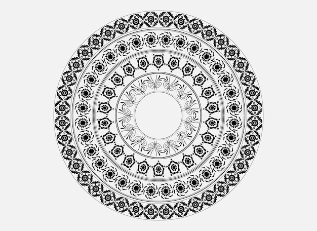 Vektorrand-mandala-designkunst