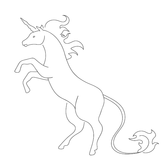 Ausgabe des einhorn malbuchs-Vektoren und -Illustrationen zum