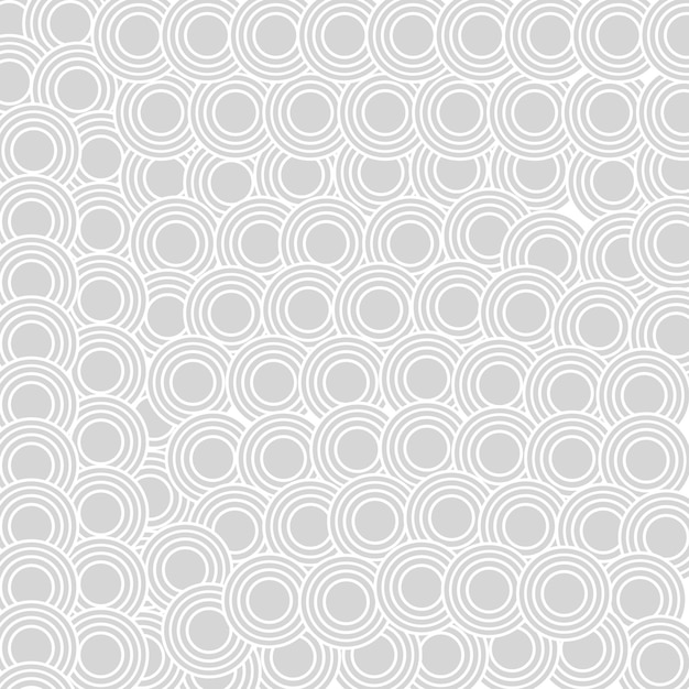 Vektorseamloses Muster mit fett gestreiften Kreisen Stilvolle geometrische Textur