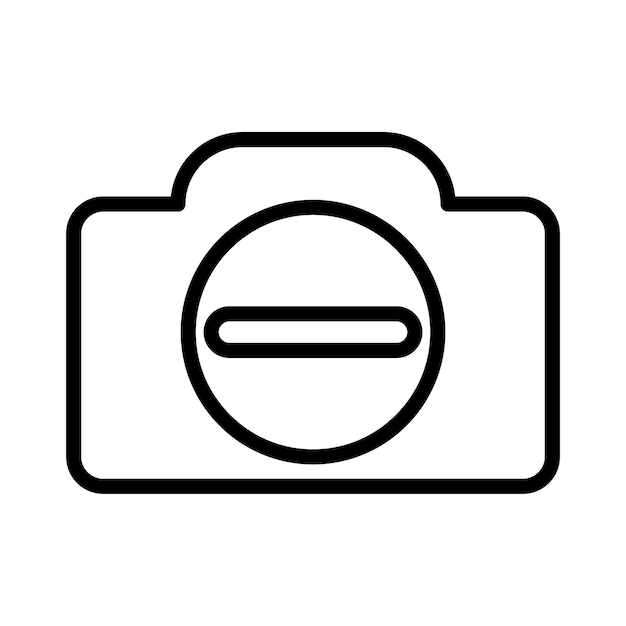 Vektorsymbol „Kamera aus“.