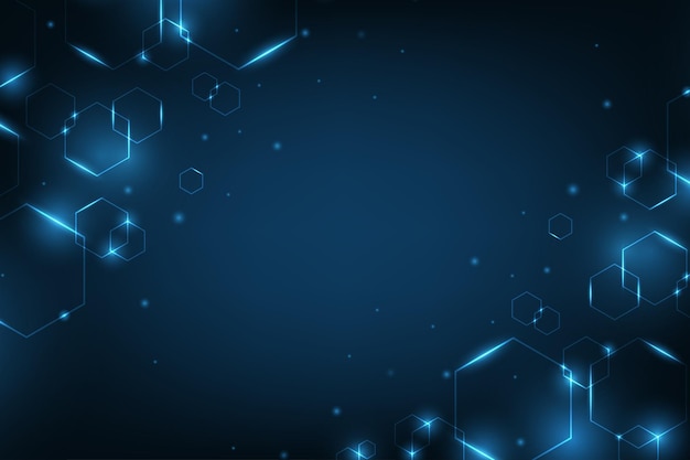 Vektortechnologie abstrakte Sechsecke geometrischer Hintergrund