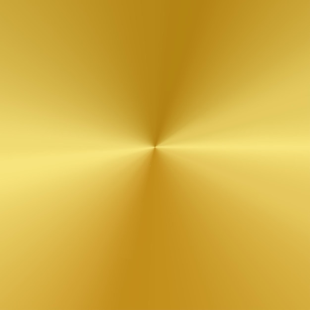 Vektortechnologie-Hintergrund mit polierter gebürsteter goldener radialer Textur