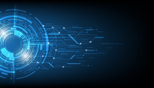 Vektortechnologiekreis und Technologiehintergrund