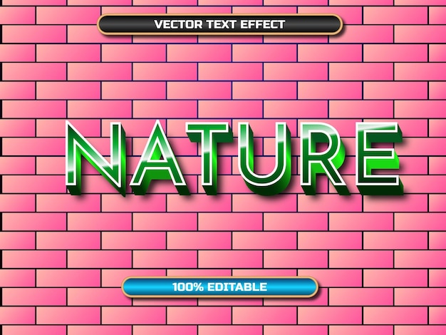 Vektortexteffekt natur