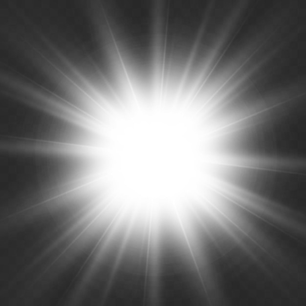 Vektor vektortransparentes sonnenlicht spezielle linse flare-licht-effekt helles schönes sternlicht von