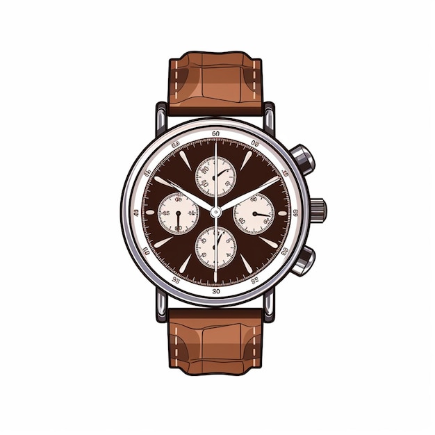 Vektoruhr, Uhrzeit, isoliert, Symbol, Design, Illustration, modernes Symbol, Timer, intelligente Rückseite