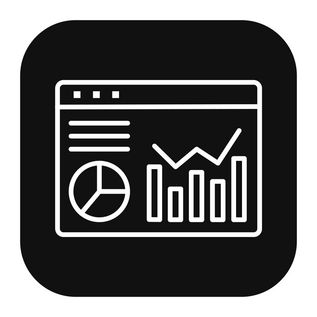 Vektorveranschaulichung der Website-Statistik