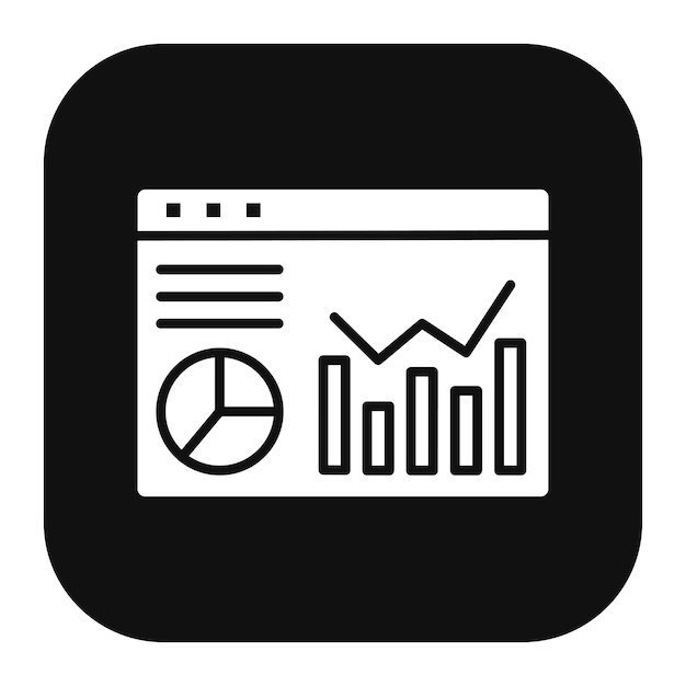 Vektorveranschaulichung der Website-Statistik