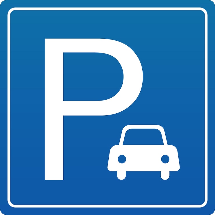 Vektor vektorveranschaulichung des parkplatzes