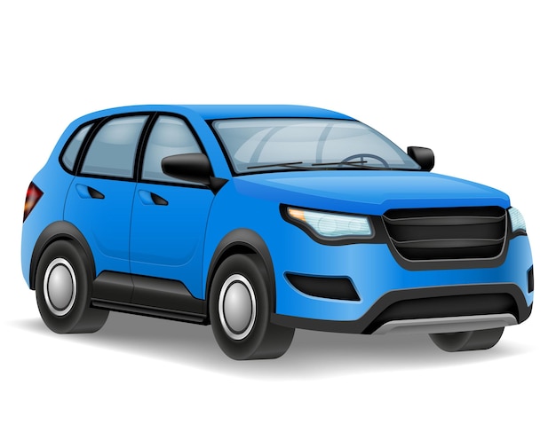 Vektorveranschaulichung von Automobil-Suv-Autos