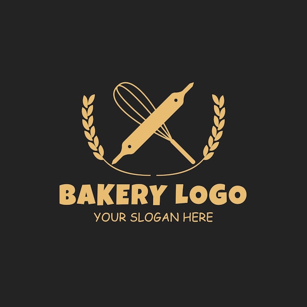 Vektorvorlage für Bäckerei-Logo